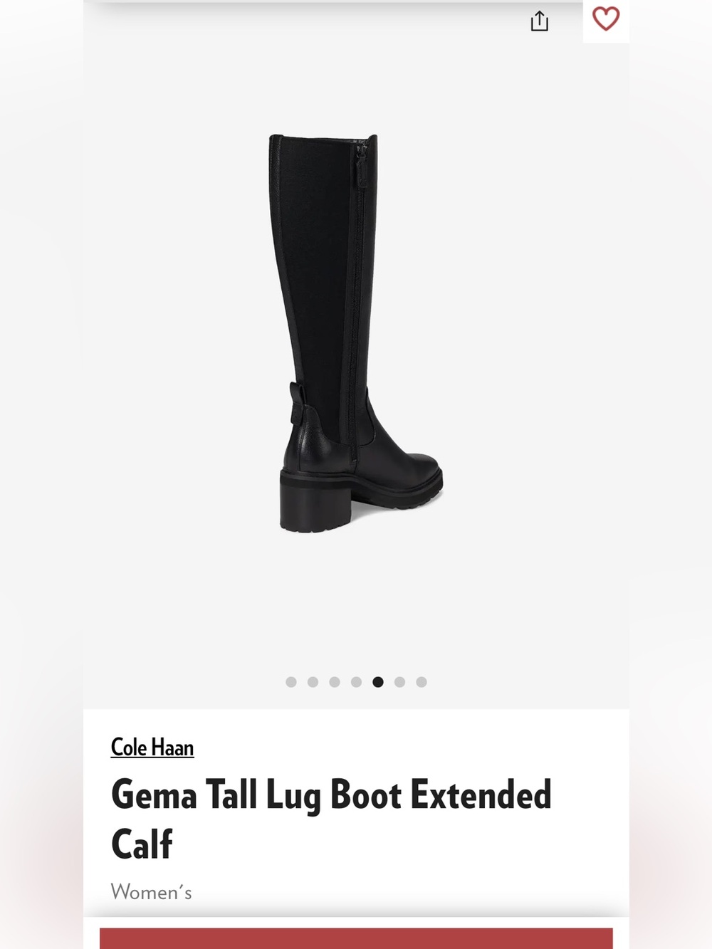 Cole Haan Gema Tall Lug Boot